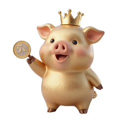 Buzzer der Schwein-K&ouml;nig winkt herbei