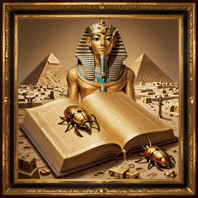 Book of Ra Deluxe Slot mit &auml;gyptischem Goldbuch und Pharao-Motiv